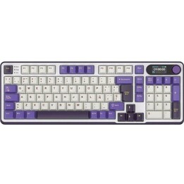 Royal Kludge RKS98 Blackberry Teclado mecânico sem fios com interrutor de troca a quente Chartreuse Bege