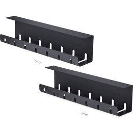 StarTech Unter-Tisch-Kabelmanagementwanne Schwarz 2er-Pack