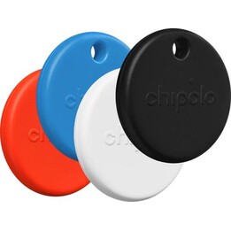 Chipolo POP 4-Pack Localizador Bluetooth Rojo Azul Negro Blanco 120dB 90m