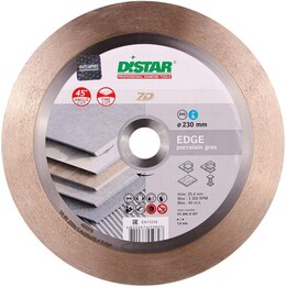 Distar 1A1R 230 Edge disco diamantado para gres y cerámica, 230 mm, 45°