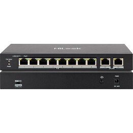 HiLook SW-10-POE 10-Port Unmanaged PoE Switch 8x PoE 60W Schwarz