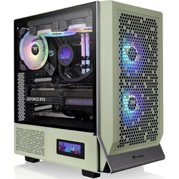 Thermaltake Ceres 300 TG ARGB Verde Matcha Torre Media 2x140mm Ventiladores ARGB Cristal Templado Caja E-ATX