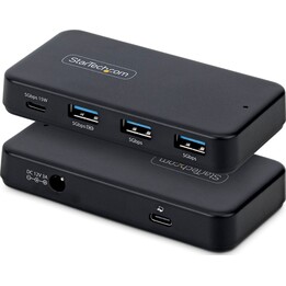 StarTech 311UE-USB-HUB Hub de 4 portas USB-C e USB-A, 5Gbps 15W Power Delivery BC 1.2 Preto