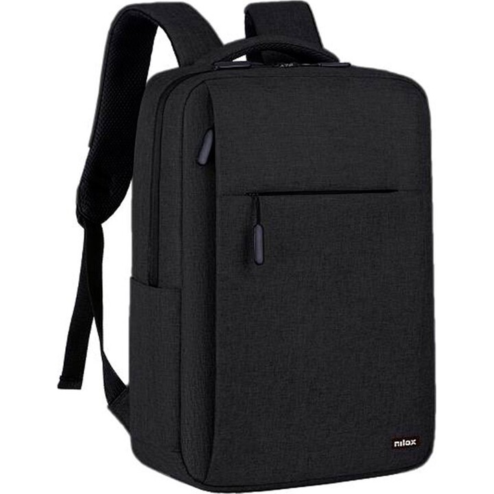 Nilox NXBK033 Mochila para computador portátil de 15,6 polegadas Preto Poliéster Resistente à água