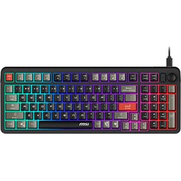 MSI Forge GK110 Gaming Keyboard Membrana RGB Layout spagnolo 98 tasti nero