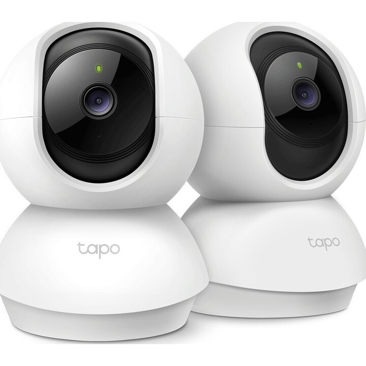 TP-Link Tapo C210 3MP Pan/Tilt Cámara Wi-Fi de Seguridad para el Hogar 2-Pack Blanco