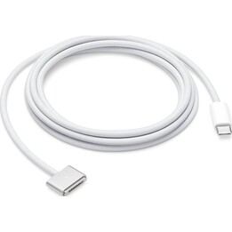 Cable de carga magnético Apple USB-C a MagSafe 3 de 2 m tejido blanco