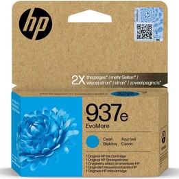 HP 937e EvoMore Cyan Original Ink Cartridge 4S6W6NE, 1650 Pages