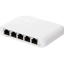 Ubiquiti UniFi USW-Flex-Mini Conmutador Gigabit gestionado inteligente de 5 puertos PoE blanco