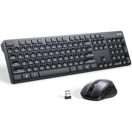 Conjunto de teclado e rato sem fios Ugreen MK552 Bluetooth 5.4 2.4GHz Preto