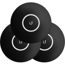 Ubiquiti UniFi Hard Cover Skin per Access Point nanoHD U6 Lite U6+ Nero opaco Confezione da 3 pezzi