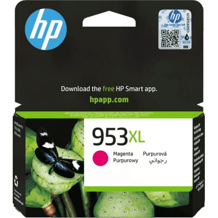HP 953XL Cartucho de tinta original magenta de alto rendimiento 1450 páginas