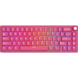 Royal Kludge R65 65% Wireless Mechanical Keyboard Hot-Swappable Cream Berry Red