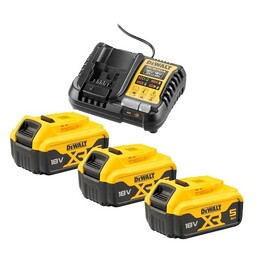 Set caricabatterie e batteria ricaricabile DeWALT DCB1104P3-QW