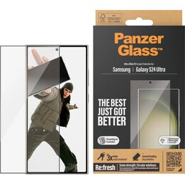 Panzerglass Displayschutzfolie aus gehärtetem Glas, randlos, für Samsung Galaxy S24 Ultra