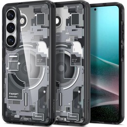 Spigen Ultra Hybrid MagFit Zero One Cover posteriore in TPU nera per Samsung Galaxy S26