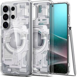 Spigen Ultra Hybrid MagFit Zero One Cover posteriore in TPU bianca per Samsung Galaxy S26 Ultra