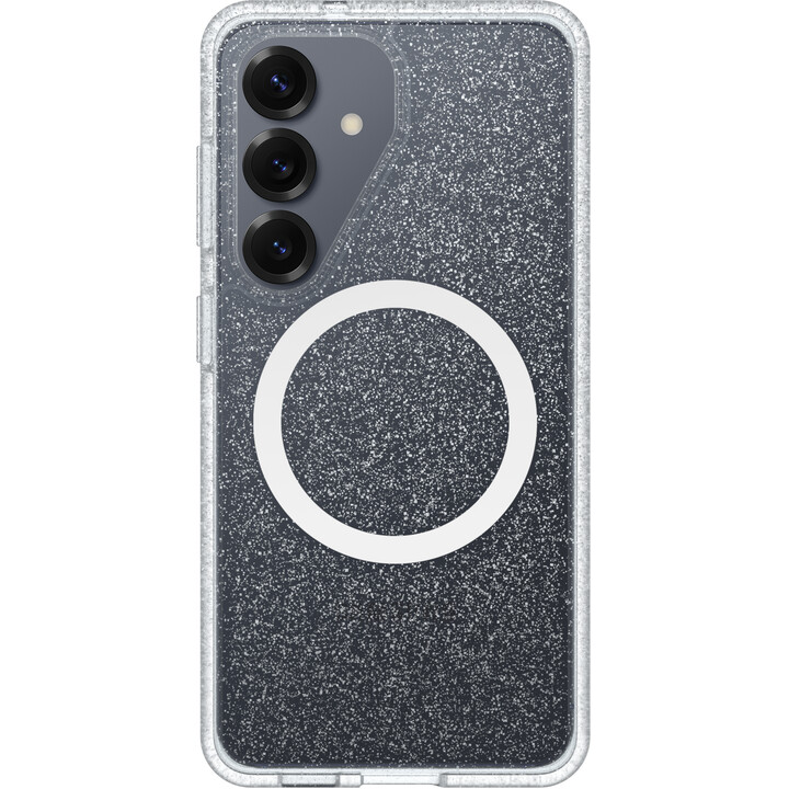 Coque arrière OtterBox React transparente à paillettes magnétique pour Samsung Galaxy S26