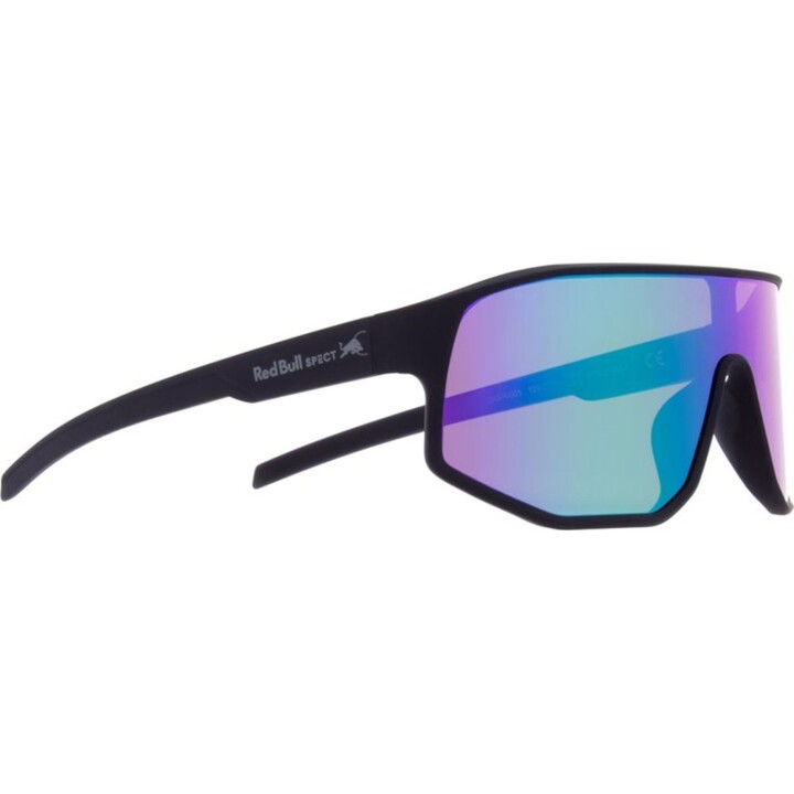 Red Bull Spect Dash Sunglasses Black Brown with Green Revo