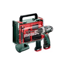 METABO. SCREWDRIVER BS BASIC SET 12V + 41 ACC 34/17Nm 2x2.0Ah POWERMAXX