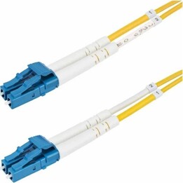 StarTech SMDOS2LCLC50M 50m OS2 LC to LC Singlemode Duplex Fiber Optic Cable Yellow