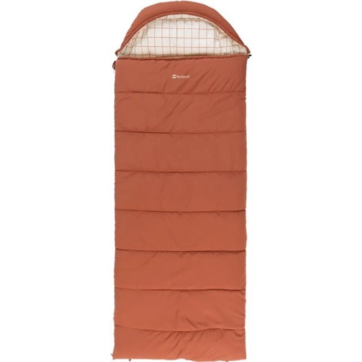 Outwell Camper Lux Synthetic Sleeping Bag (200 cm) - Red