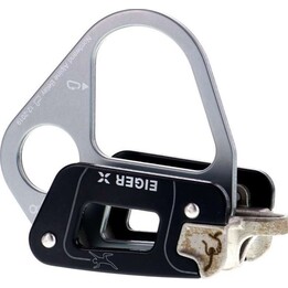 Mammut Nordwand Alpine Belay Dispositivo di assicurazione passiva per corda singola mezza doppia Nero 80g