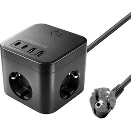 Powercube Mars Gaming MD-Cube35 : 4 ports USB 3 avec câble de 1,8 m, noir