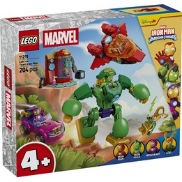 LEGO Marvel Super Heroes 11211 Loki vs. Team Iron Man Set de construction 4 Minifigs 204pcs
