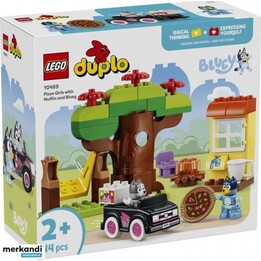 Conjunto de construção LEGO DUPLO 10469 Pizza Delivery com Muffin e Bluey 44pcs