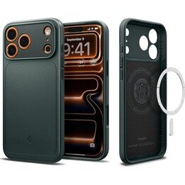 Coque arrière Spigen Thin Fit MagFit verte pour iPhone 17 Pro Max