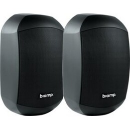 Biamp Systems MASK4CT-BL 2-Way 4.25" 100V Click-Mount Designer Speakers, Black