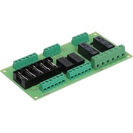 SATEL MP-1 Módulo de relé de 4 canais 12V DC controlado por tensão com 5 fusíveis Verde