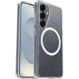 Cover posteriore in plastica trasparente glitterata OtterBox React per Samsung Galaxy S25