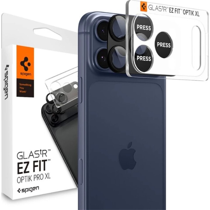 Spigen EZ Fit Tempered Glass Camera Protector for Apple iPhone 17 Pro