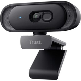 Trust Tomar 2K QHD USB Webcam mit Doppelmikrofon Privacy Shutter Weitwinkel 76° Schwarz