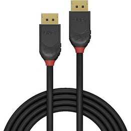 LINDY Línea Negra Cable DisplayPort 2.1 80Gbps 16K 60Hz HDR10 3m Negro