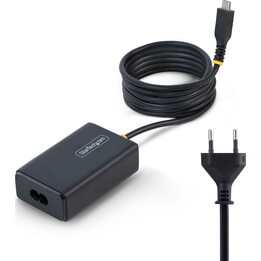 Carregador para computador portátil StarTech 65W USB-C Power Delivery 3.0 com cabo com fio de 1,5 m Preto