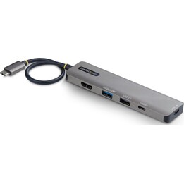 StarTech 5-in-1 USB-C Mini Dock 4K 60Hz HDMI 140W PD 10Gbps Hub grigio spazio