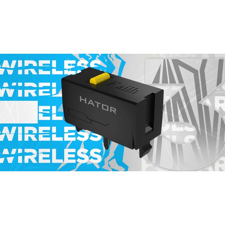 HATOR Pulsar 3 Wireless ratón Juego Ambidextro RF Wireless + Bluetooth + USB Type-C Óptico 12000 DPI