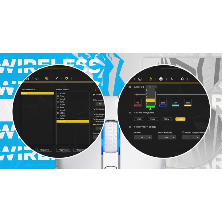 HATOR Pulsar 3 Wireless ratón Juego Ambidextro RF Wireless + Bluetooth + USB Type-C Óptico 12000 DPI