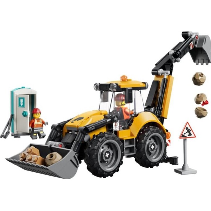 LEGO City 60480 - Retroescavadeira Amarela