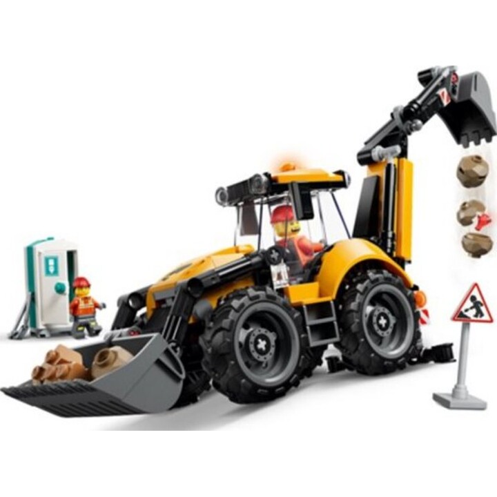 LEGO City 60480 - Retroescavadeira Amarela