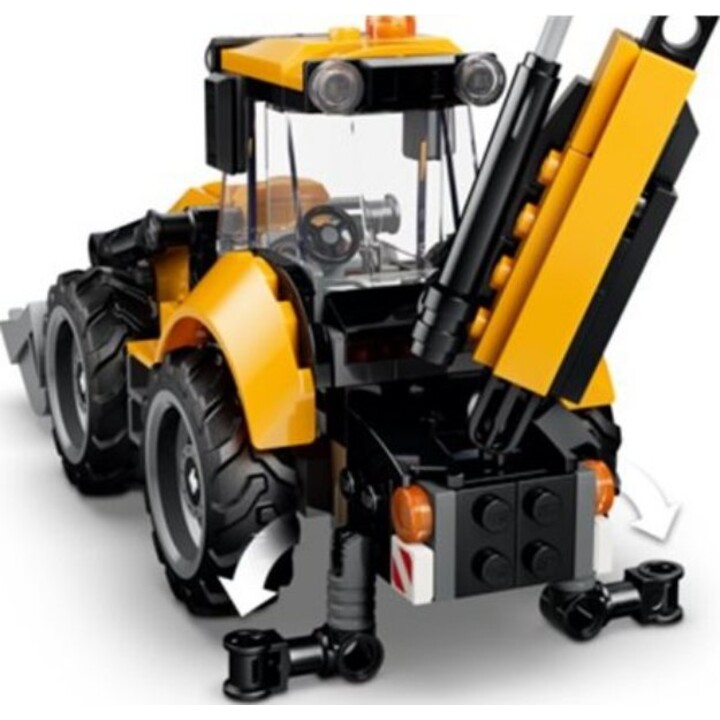 LEGO City 60480 - Retroescavadeira Amarela