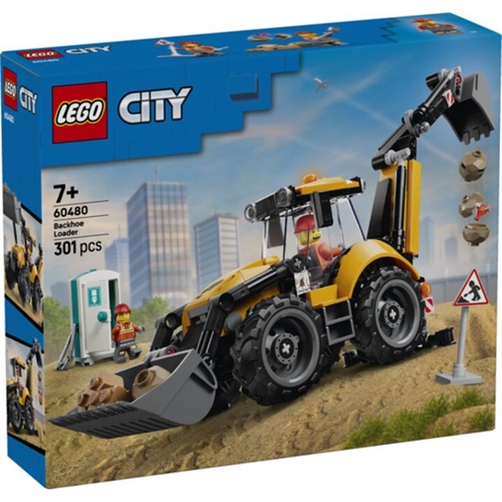LEGO City 60480 - Retroescavadeira Amarela