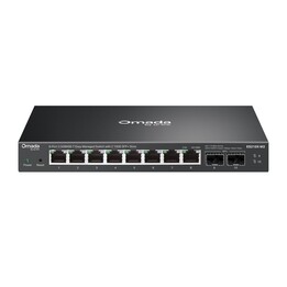 Switch Ethernet gerenciável TP-Link ES210X-M2 de 2,5G (100/1000/2500) para montagem em parede/mesa, preto