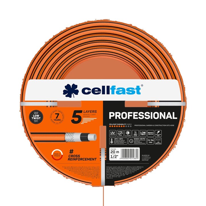 CELLFAST TUYAU D'ARROSAGE PROFESSIONAL 3/4" 30m