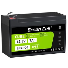 Green Cell LFPGC12V7AH Batterie de l'onduleur Phosphate de fer lithié (LiFePo4) 12,8 V 7 Ah