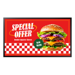 Samsung OH55DX 55" (139,7 cm) LCD-Flachbildschirm für digitale Beschilderung mit WLAN, 3500 cd/m², Full HD, Schwarz, Tizen 