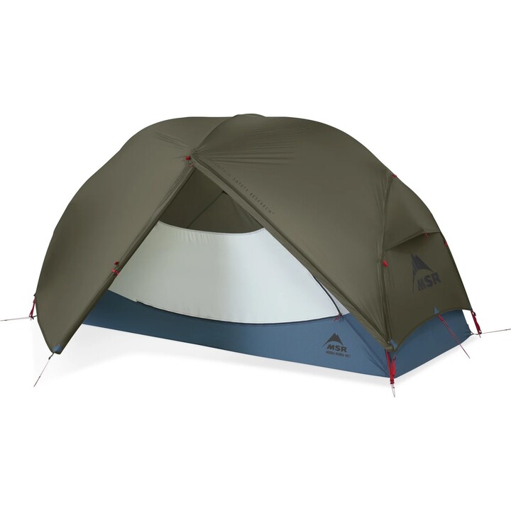 MSR Hubba Hubba LT 1 Person Lightweight Backpacking Tent Green